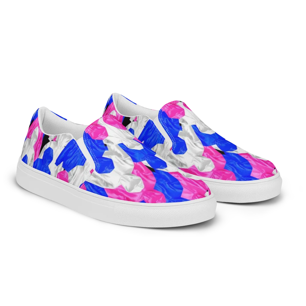 Chrome Weather on Men's Slip-On Canvas Shoes — Right Front