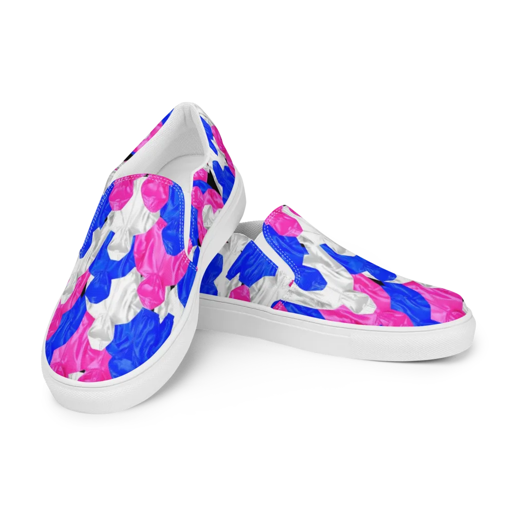 Chrome Weather on Men's Slip-On Canvas Shoes — Left Front