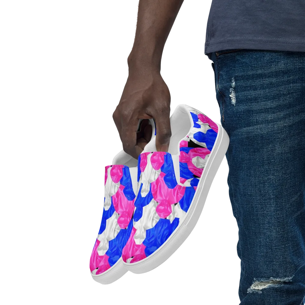 Chrome Weather on Men's Slip-On Canvas Shoes — Left Front