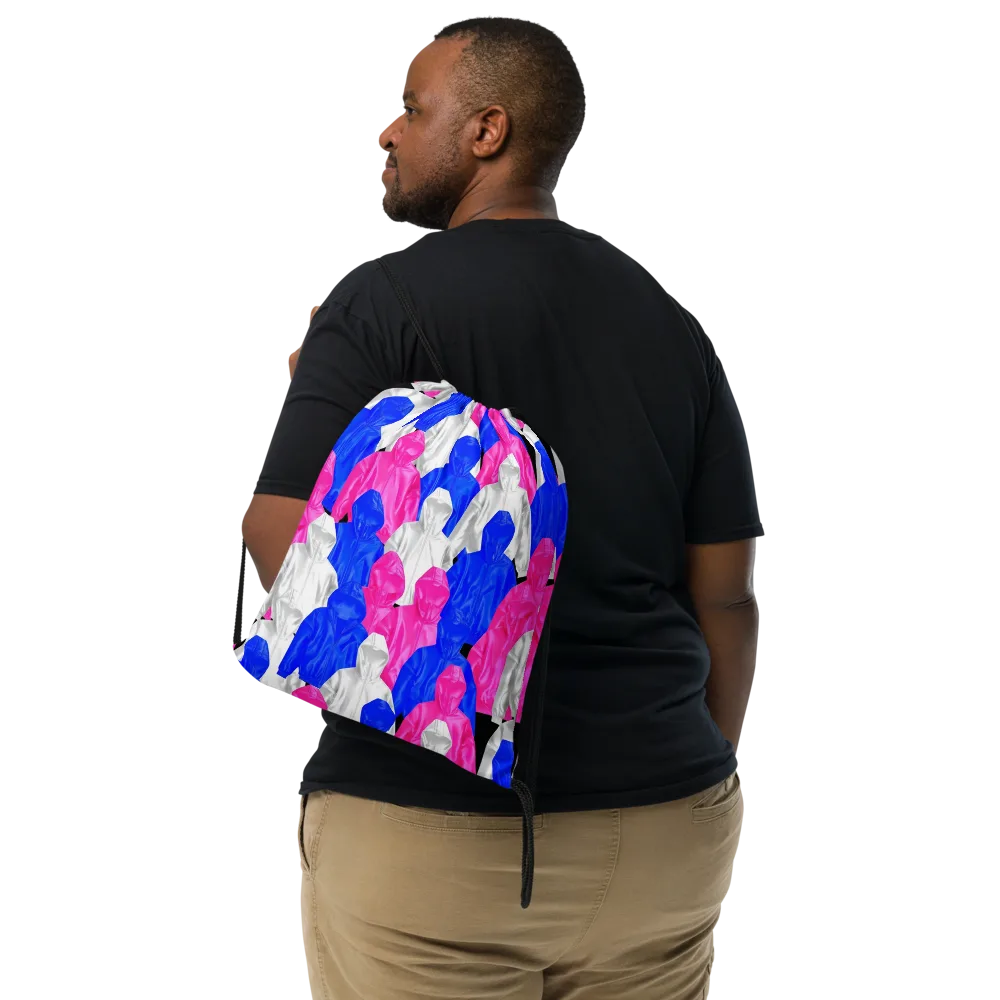 Chrome Weather on Drawstring Bag — Front