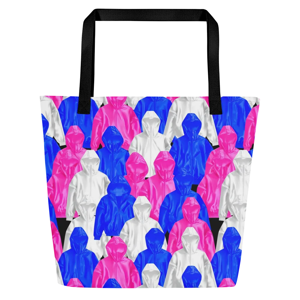 Chrome Weather on Large Tote Bag W/ Pocket — Front