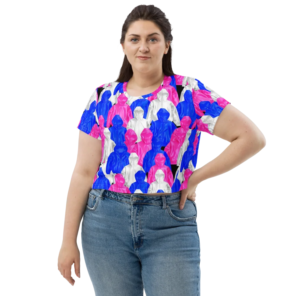 Chrome Weather on Crop Tee — Front