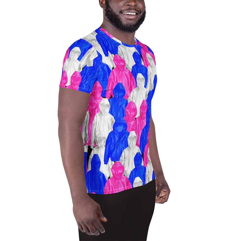 Chrome Weather on Men's Athletic T-Shirt — Right