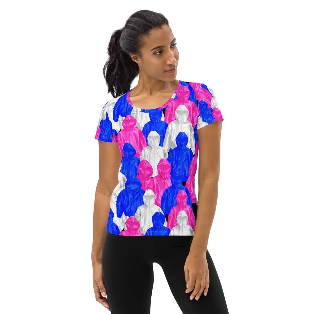 Chrome Weather on Women's Athletic T-Shirt — Front