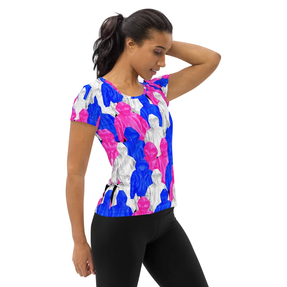 Chrome Weather on Women's Athletic T-Shirt — Right