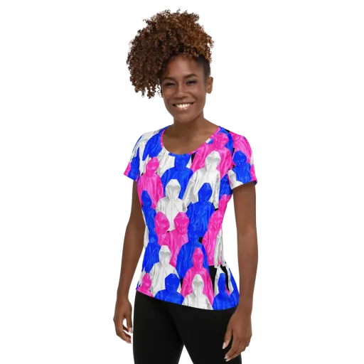 Chrome Weather on a Women's Athletic T-Shirt