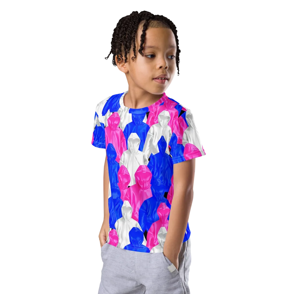 Chrome Weather on Kids Crew Neck T-Shirt — Left Front