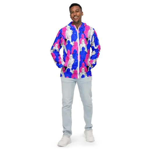 Chrome Weather on a Men's Windbreaker