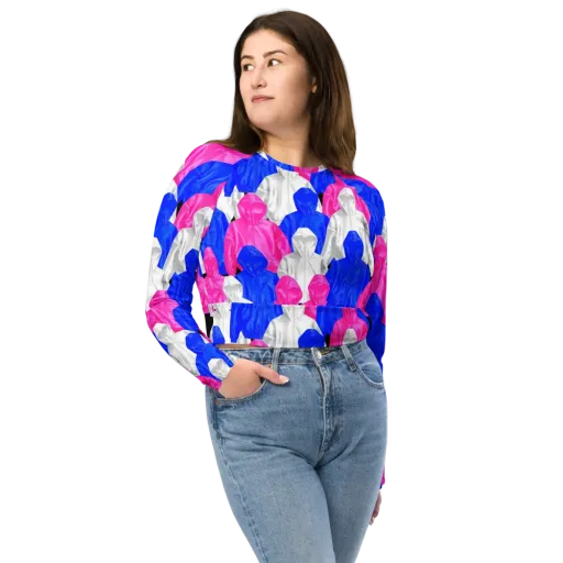 Chrome Weather on a Long Sleeve Crop Top