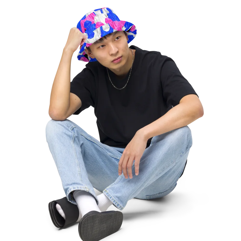 Chrome Weather on Reversible Bucket Hat — Front 2 Inside