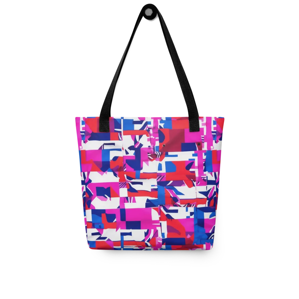 Hot Pink Geometry on Tote Bag — Front