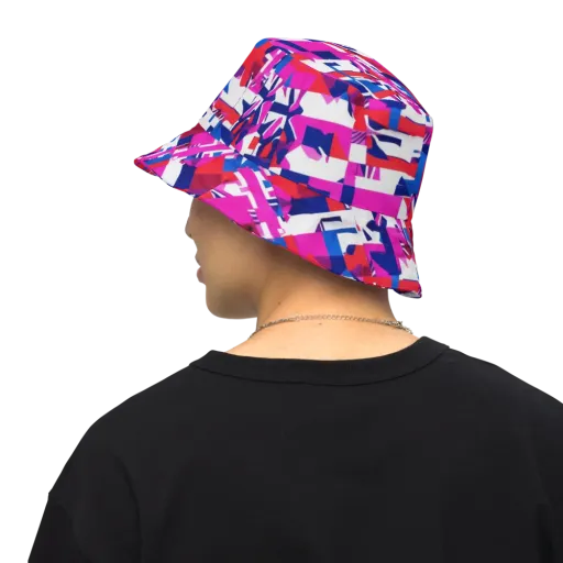 Hot Pink Geometry on a Reversible Bucket Hat