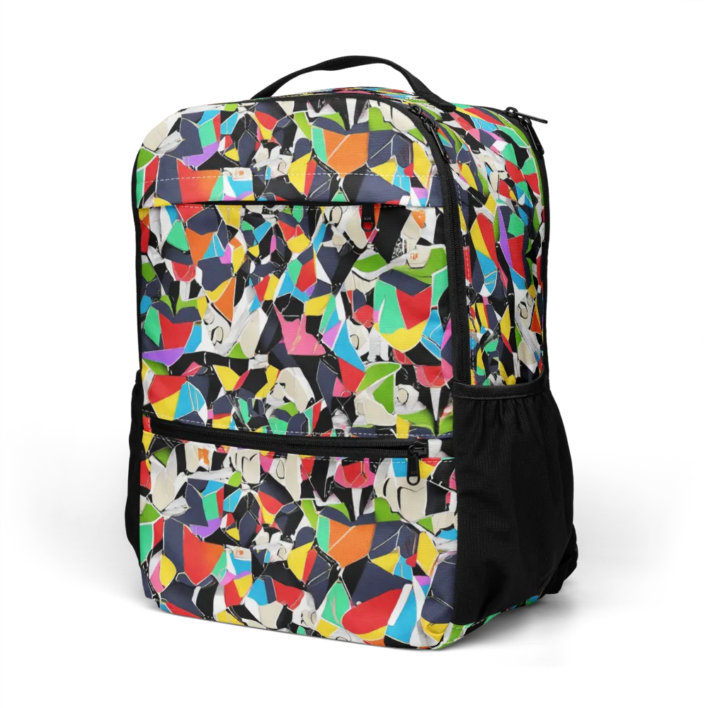 Patchwork Pulse on Utility Backpack — Left Front