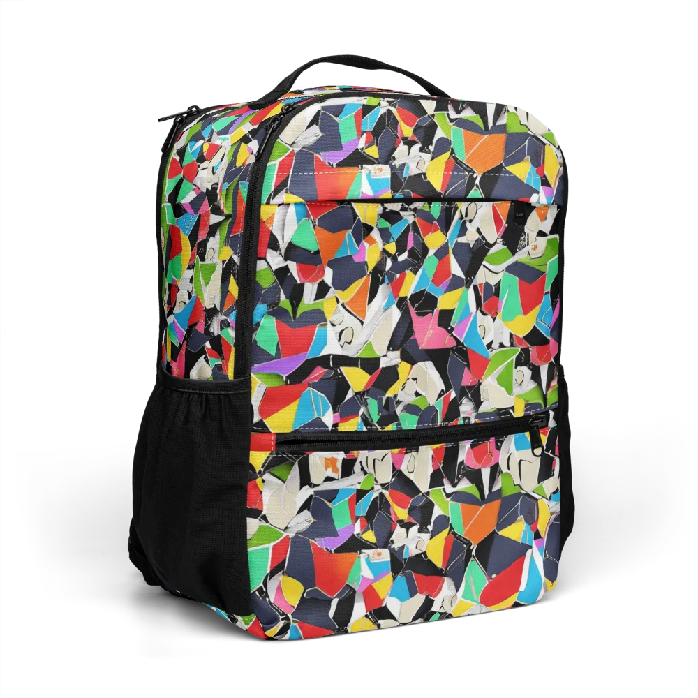 Patchwork Pulse on Utility Backpack — Right Front