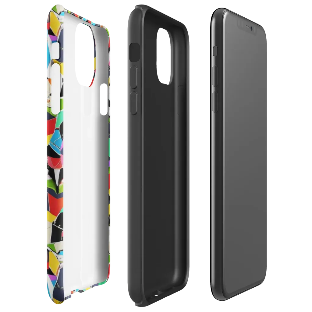 Patchwork Pulse on Tough Case for iPhone® — Right