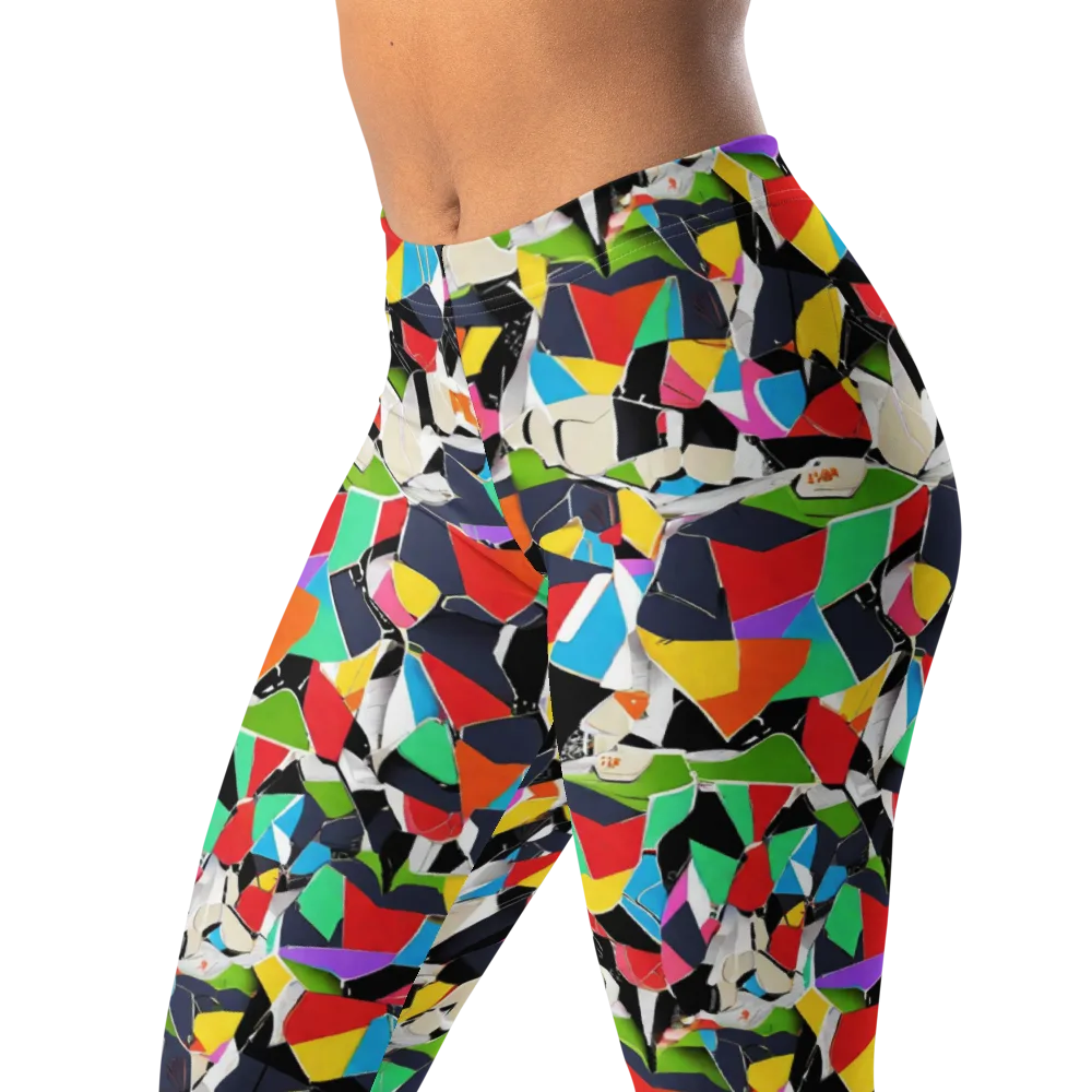 Patchwork Pulse on Leggings — Left Front