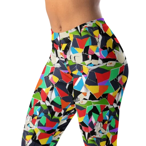 Patchwork Pulse on a Leggings
