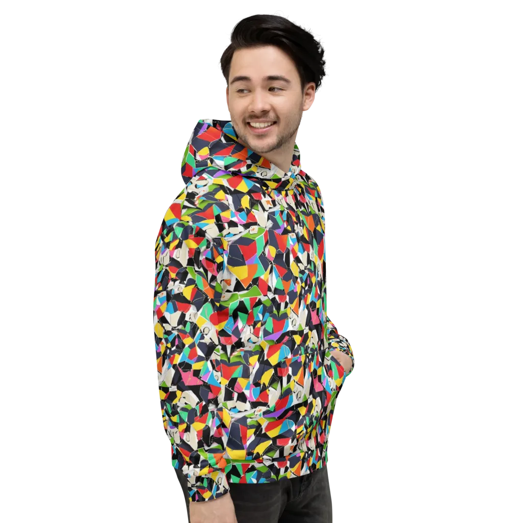 Patchwork Pulse on Hoodie — Right