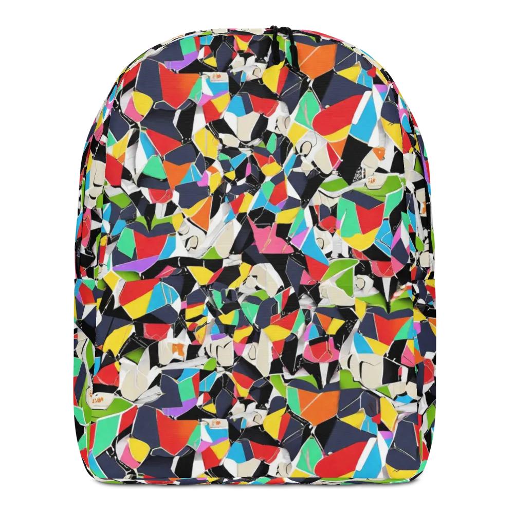 Patchwork Pulse on Minimalist Backpack — Front
