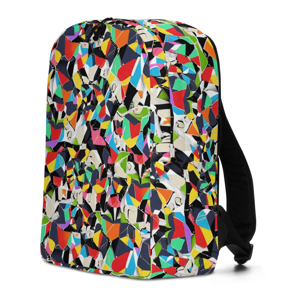 Patchwork Pulse on Minimalist Backpack — Left
