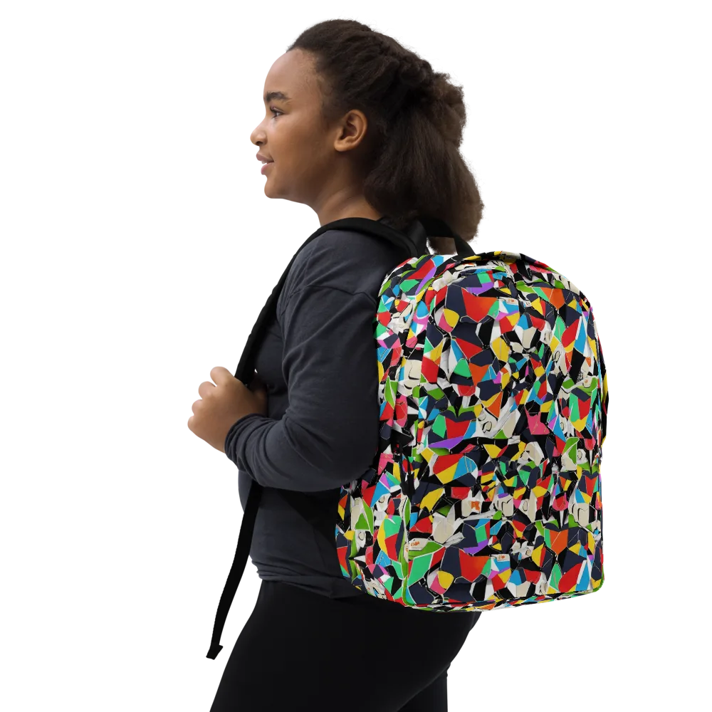 Patchwork Pulse on Minimalist Backpack — Right Front