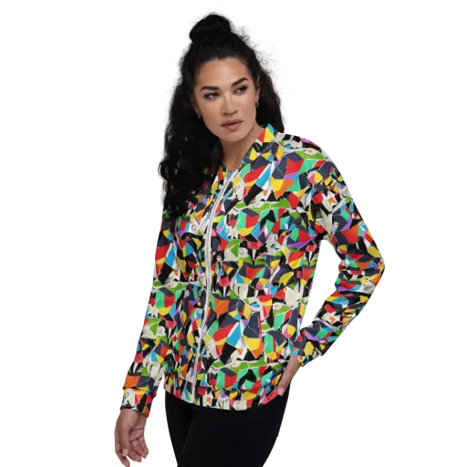 Patchwork Pulse on a Bomber Jacket