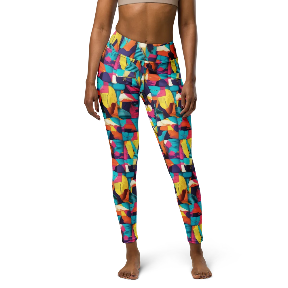 Runway Voltage on Yoga Leggings — Front