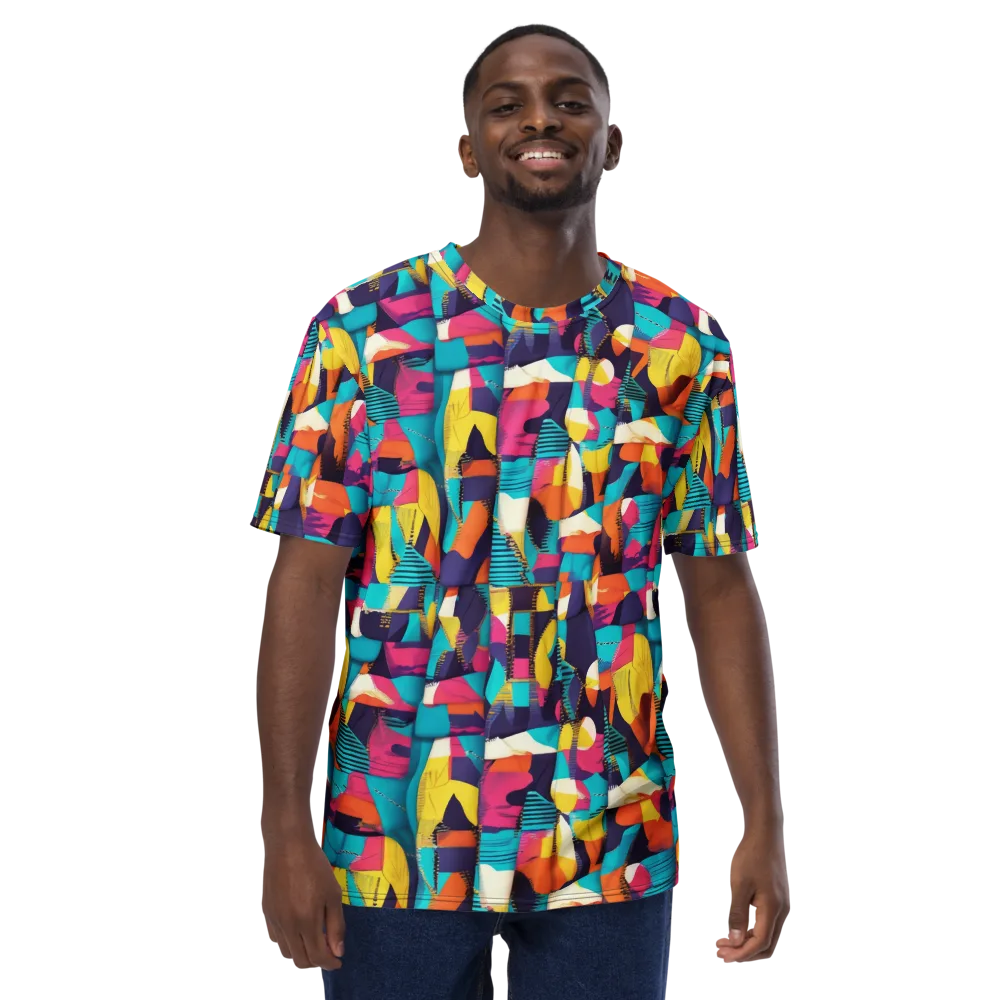 Runway Voltage on Men's Crew Neck T-Shirt — Front