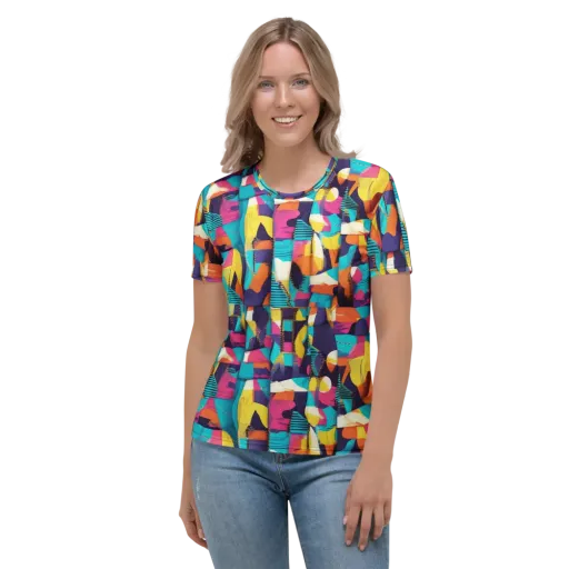 Runway Voltage on a Women's Crew Neck T-Shirt