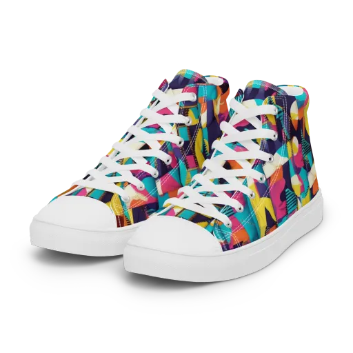 Runway Voltage on a Women's High Top Canvas Shoes