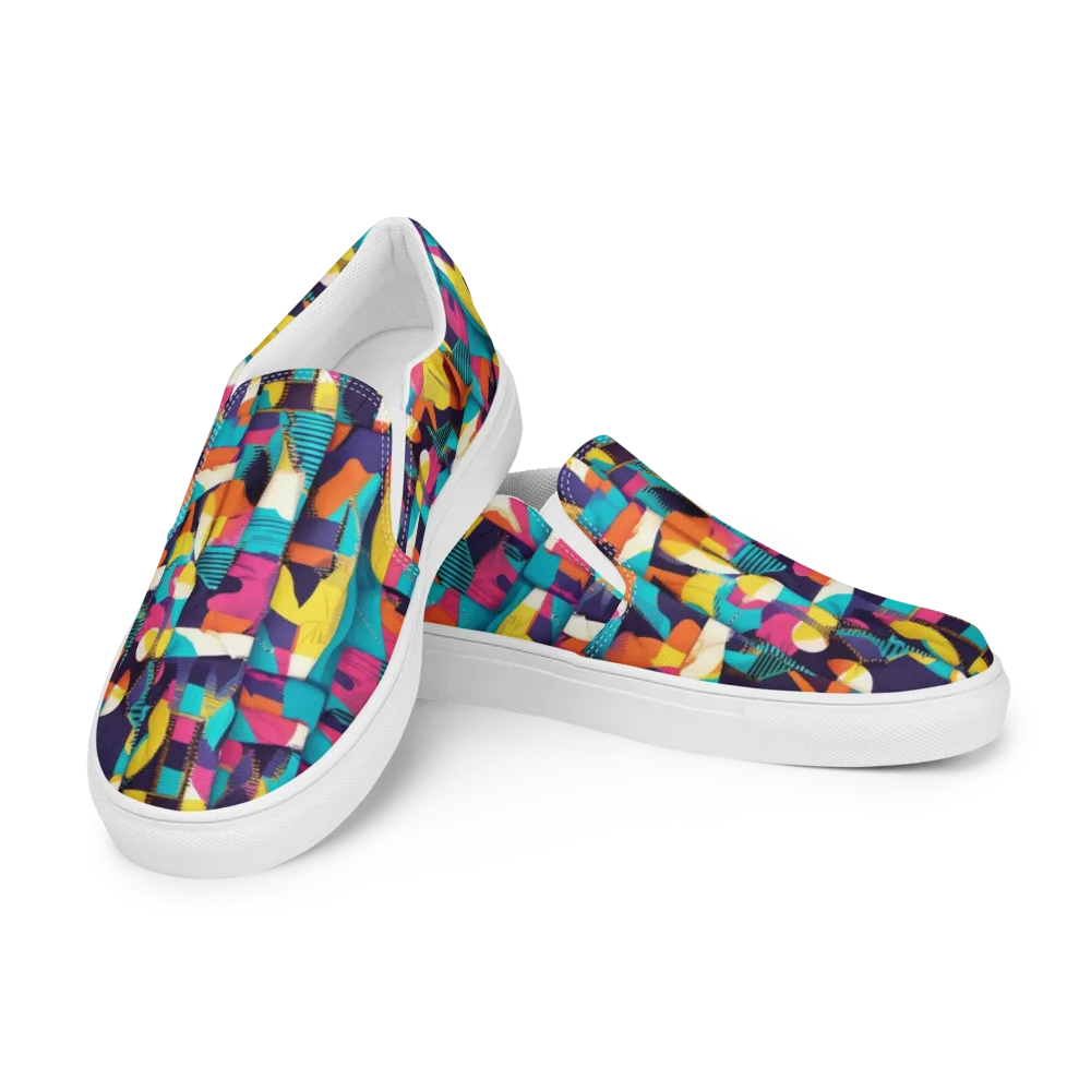 Runway Voltage on Men's Slip-On Canvas Shoes — Left Front