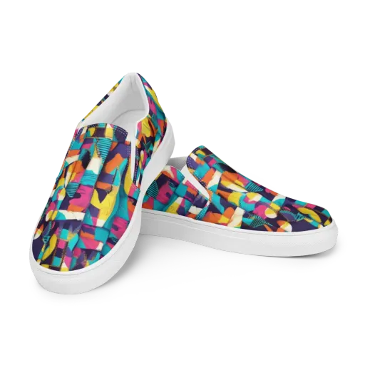 Runway Voltage on a Men's Slip-On Canvas Shoes