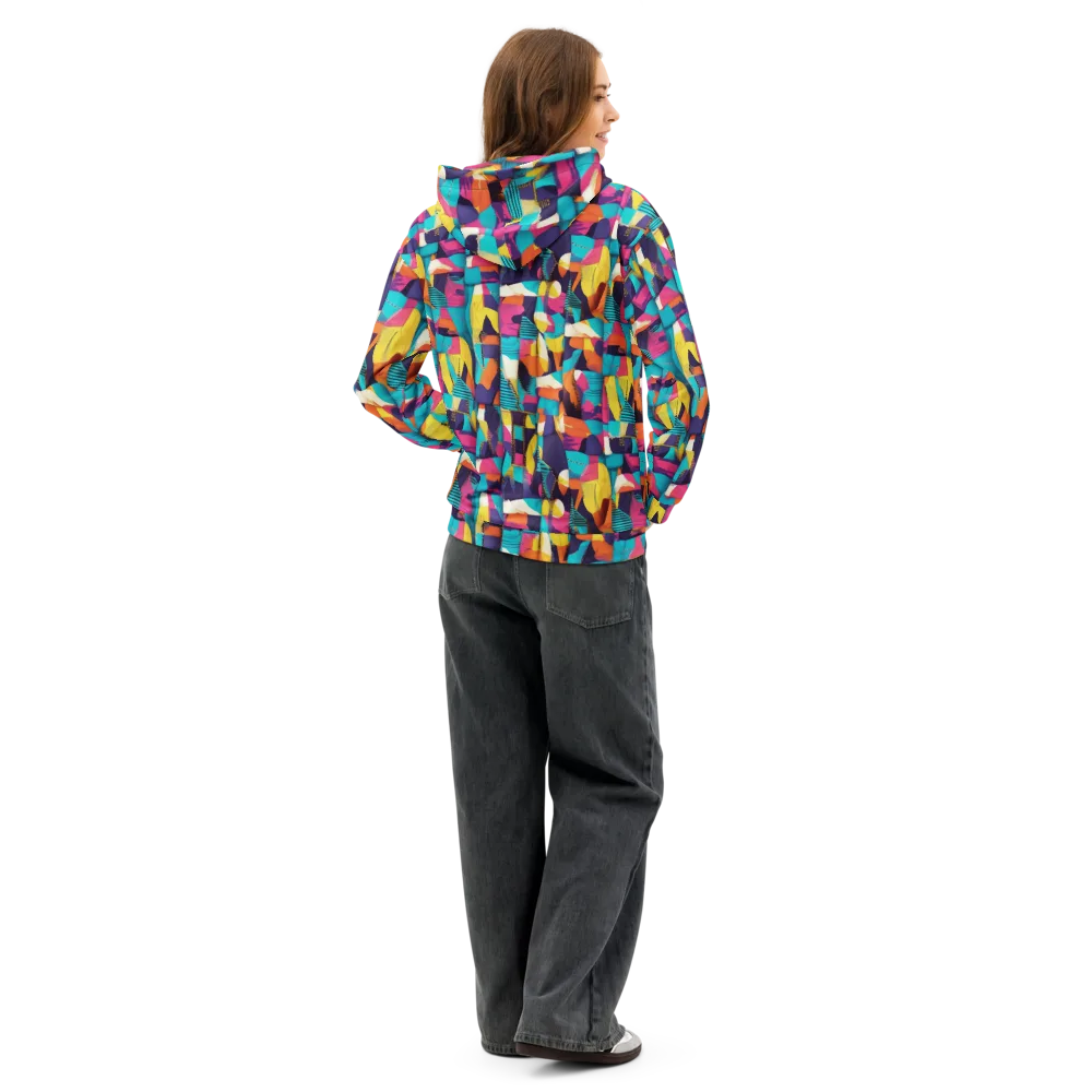 Runway Voltage on Cotton Hoodie — Back