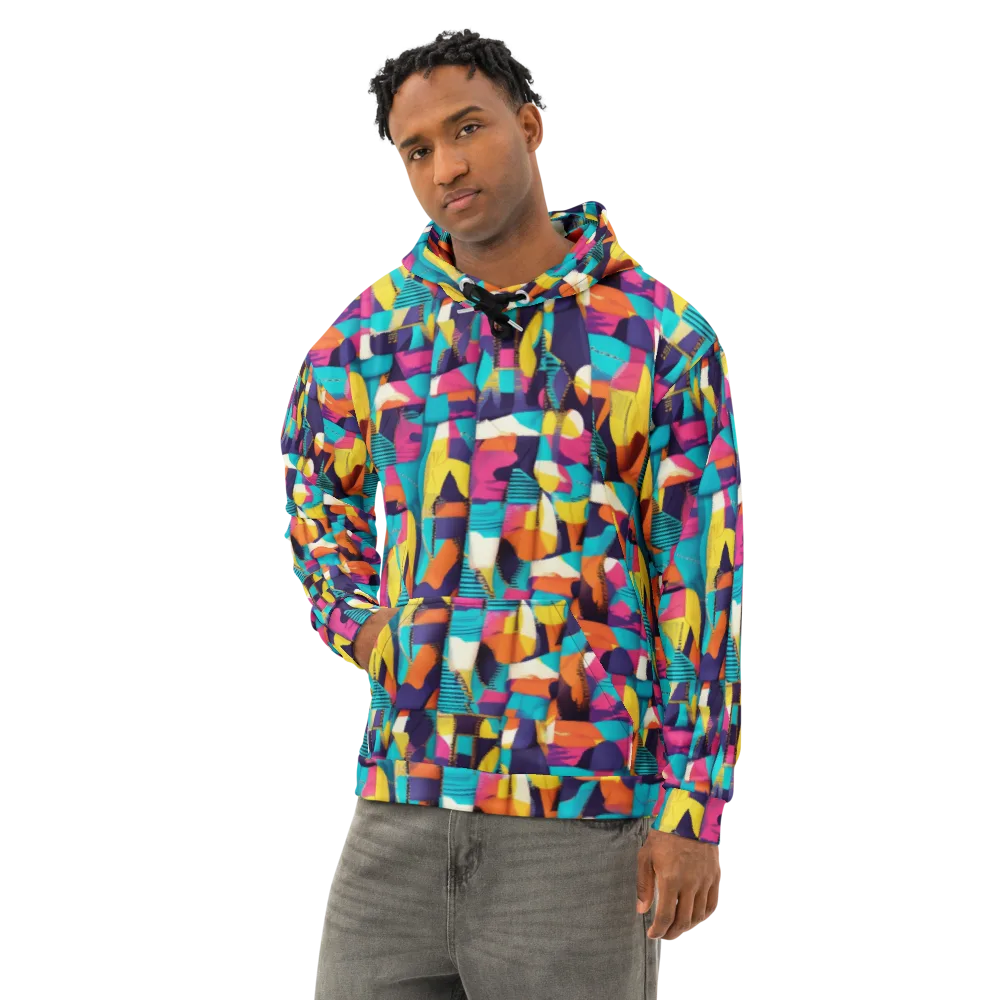 Runway Voltage on Cotton Hoodie — Left Front