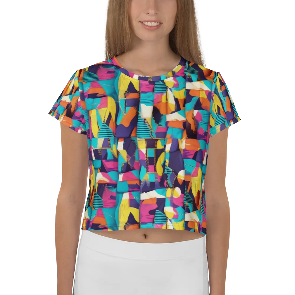 Runway Voltage on Crop Tee — Front