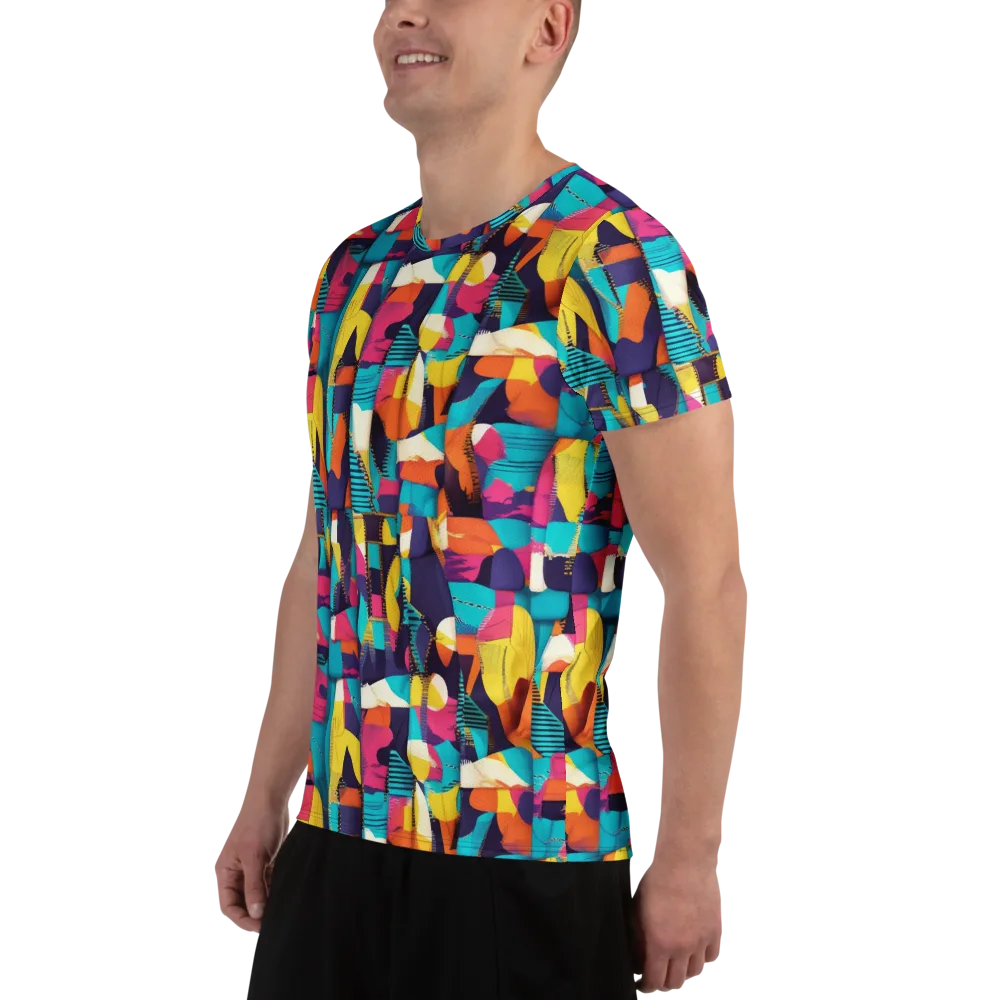 Runway Voltage on Men's Athletic T-Shirt — Left