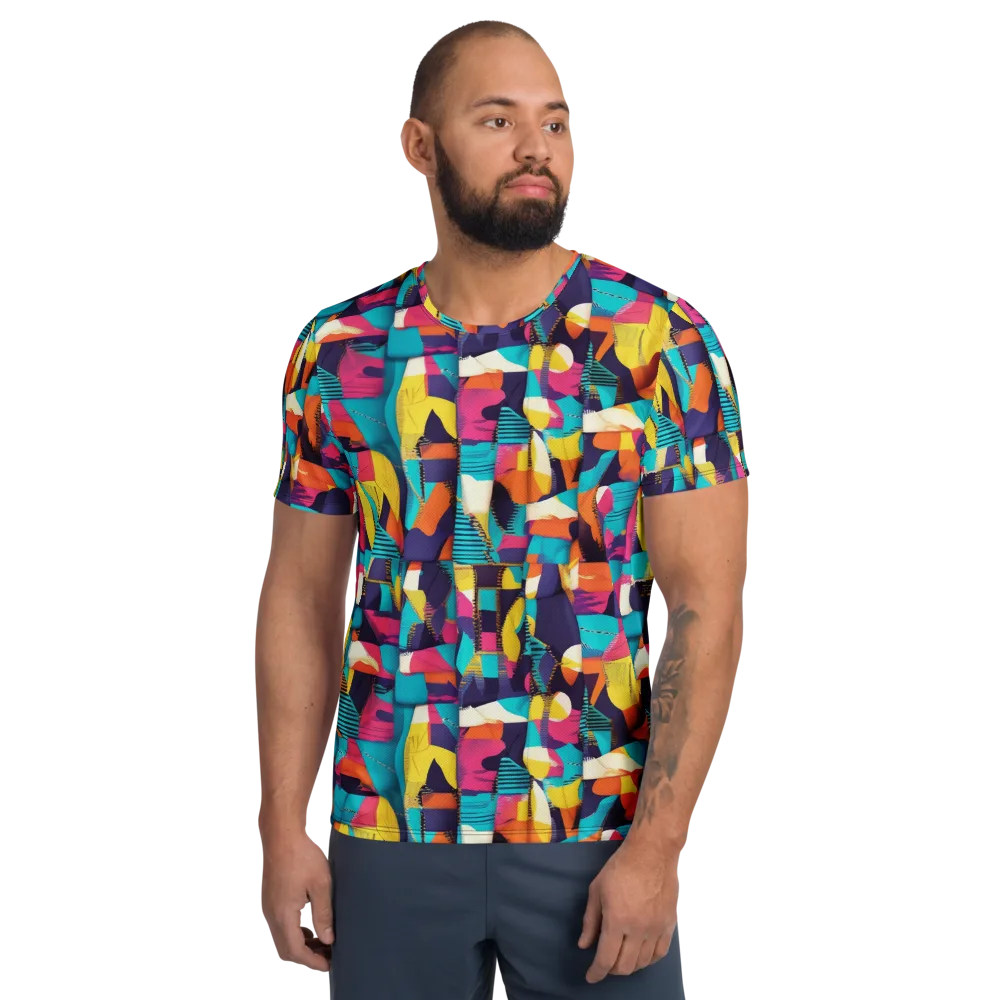 Runway Voltage on Men's Athletic T-Shirt — Front