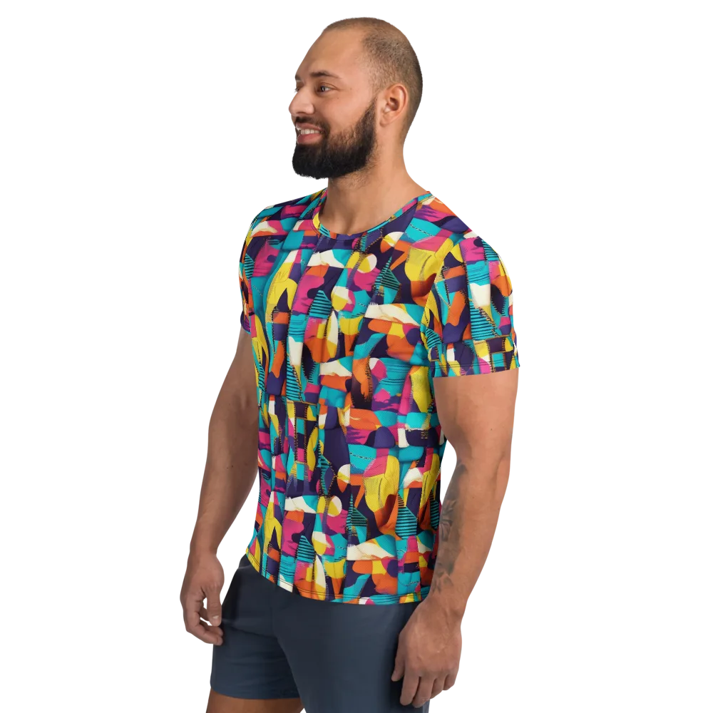 Runway Voltage on Men's Athletic T-Shirt — Left