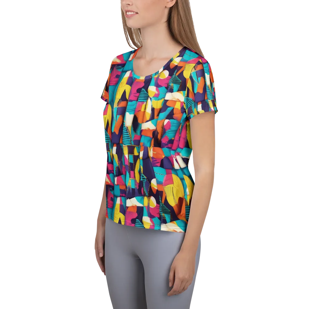 Runway Voltage on Women's Athletic T-Shirt — Left