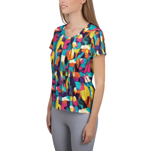 Runway Voltage on a Women's Athletic T-Shirt