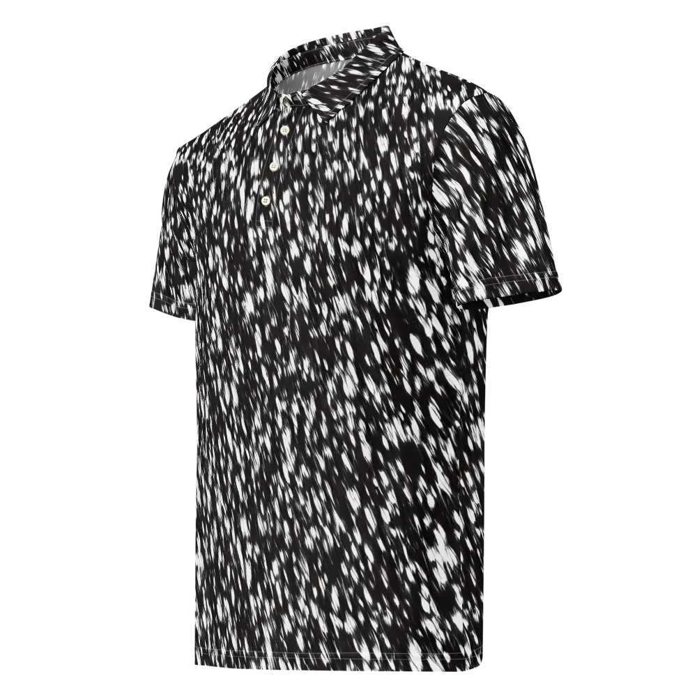 Monochrome Rush on Men's Slim Fit Polo Shirt — Left Front