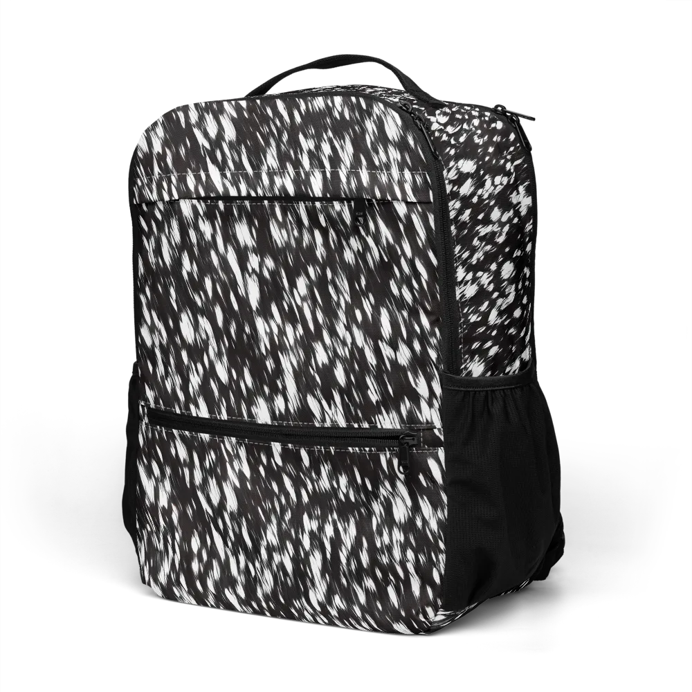 Monochrome Rush on Utility Backpack — Left Front