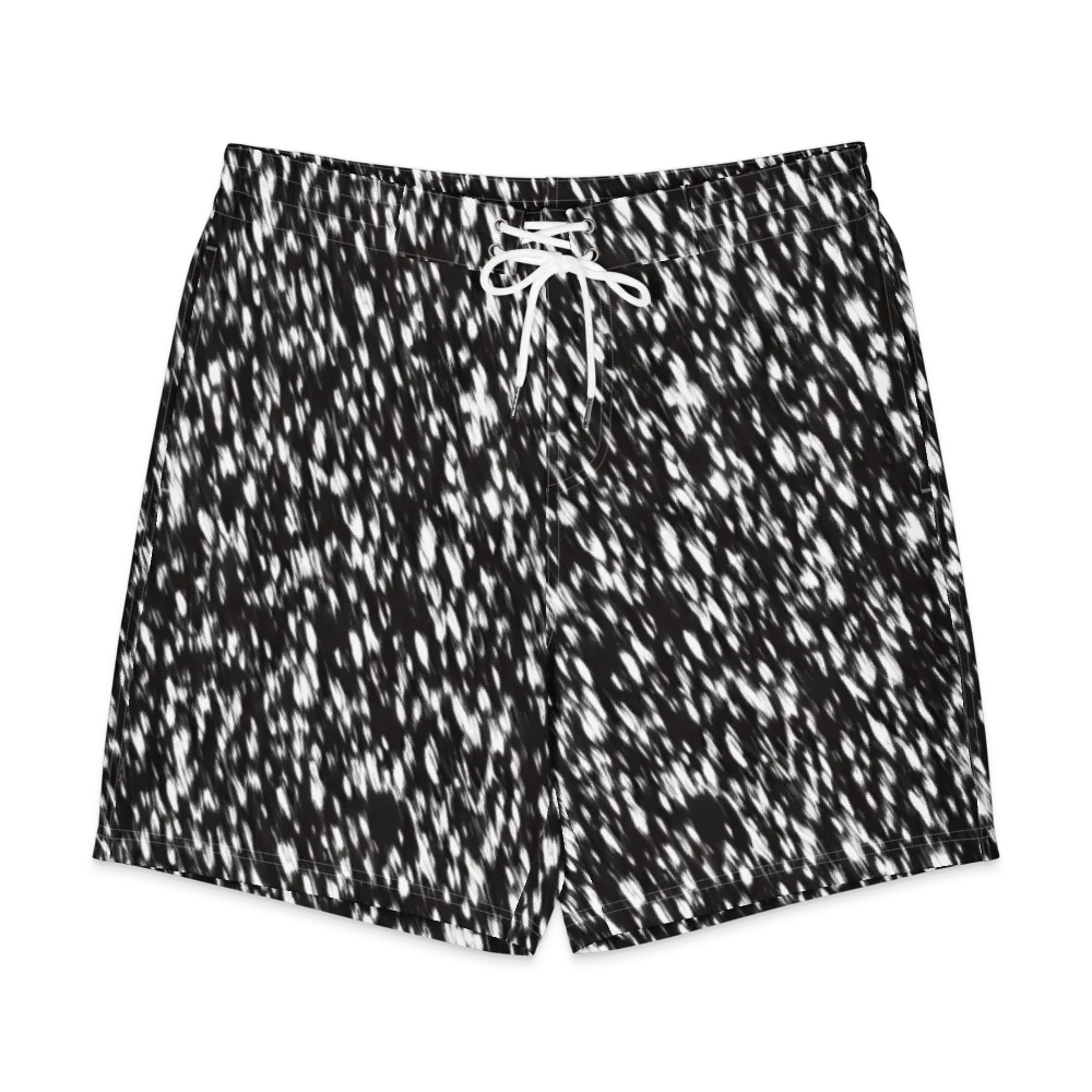 Monochrome Rush on Men's Board Shorts — Front
