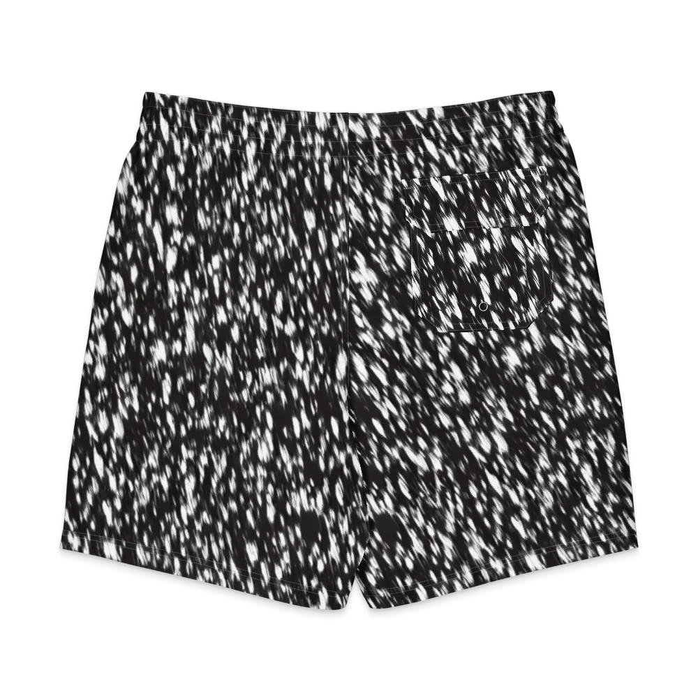 Monochrome Rush on Men's Board Shorts — Back