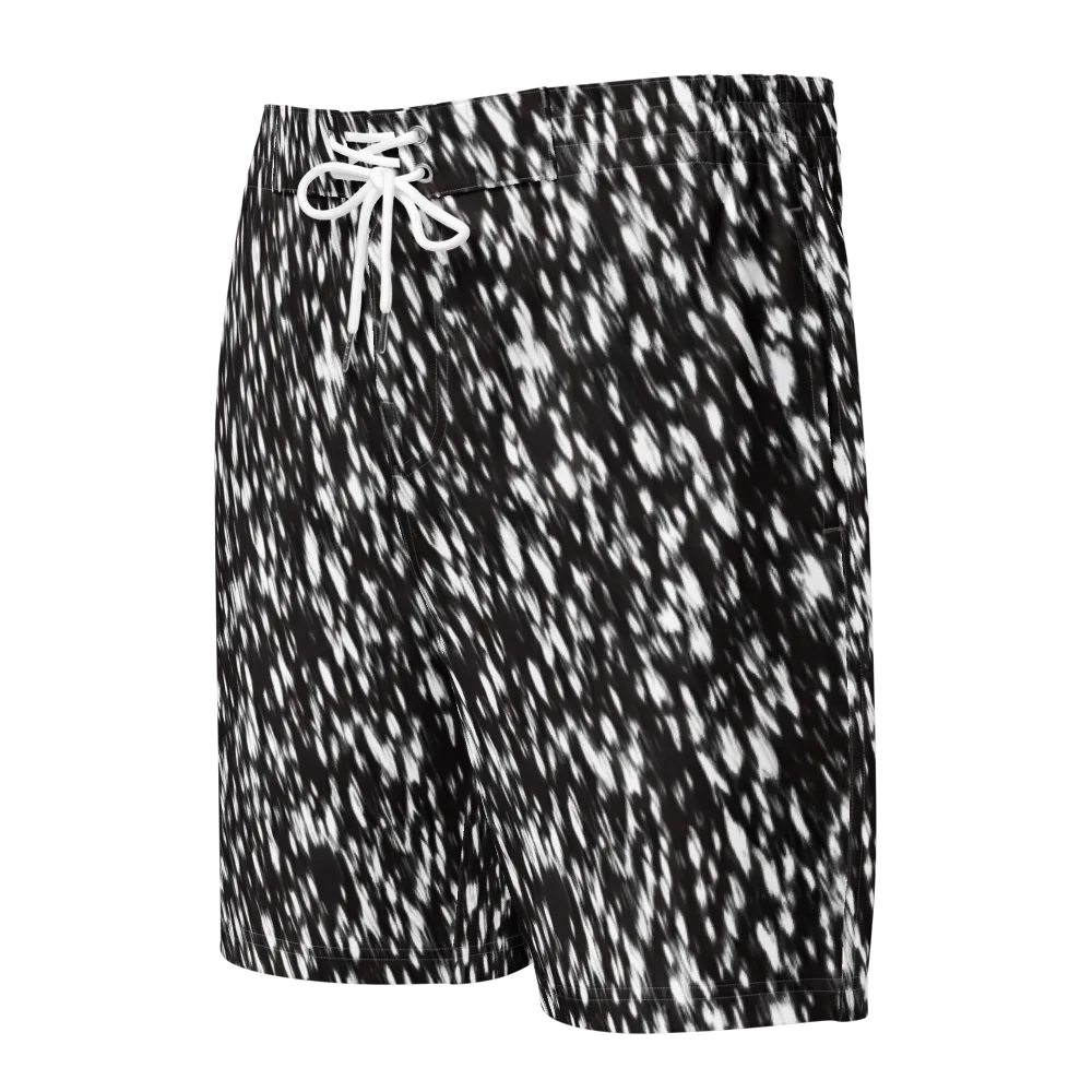Monochrome Rush on Men's Board Shorts — Front