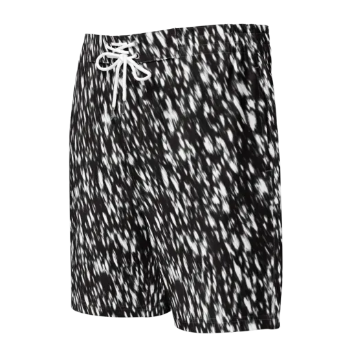 Monochrome Rush on a Men's Board Shorts