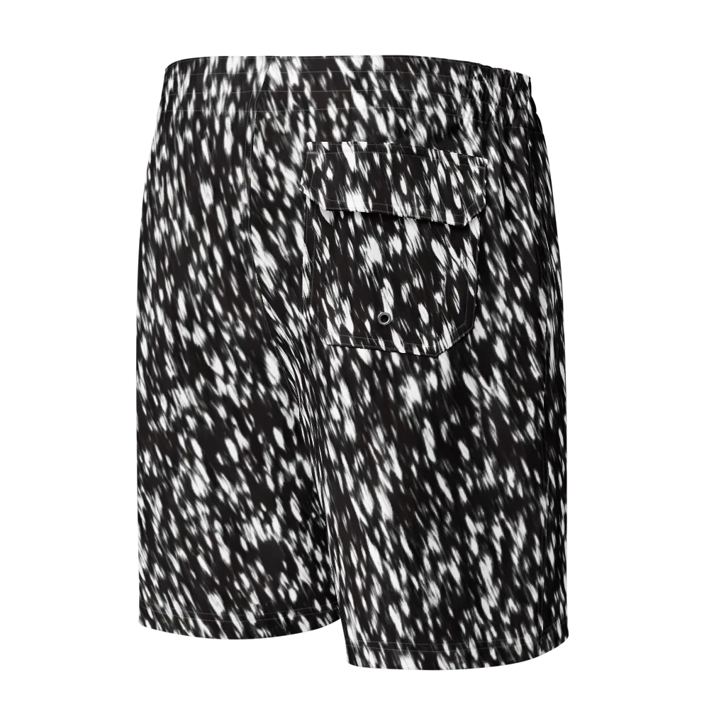 Monochrome Rush on Men's Board Shorts — Back