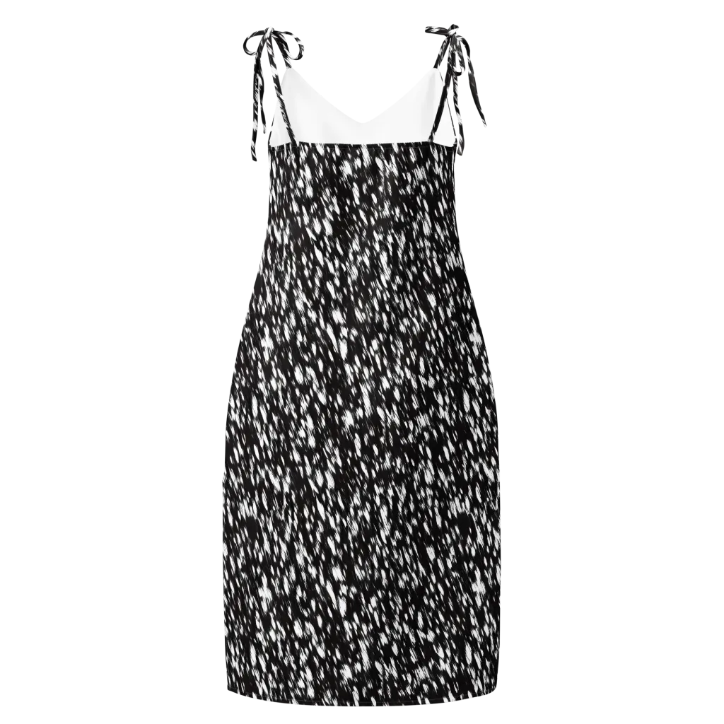 Monochrome Rush on Slip Dress — Back