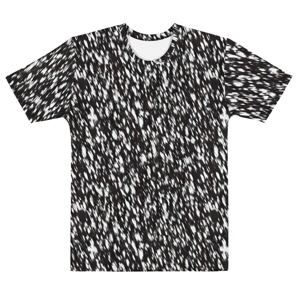 Monochrome Rush on Men's Cotton Crew Neck T-Shirt — Front