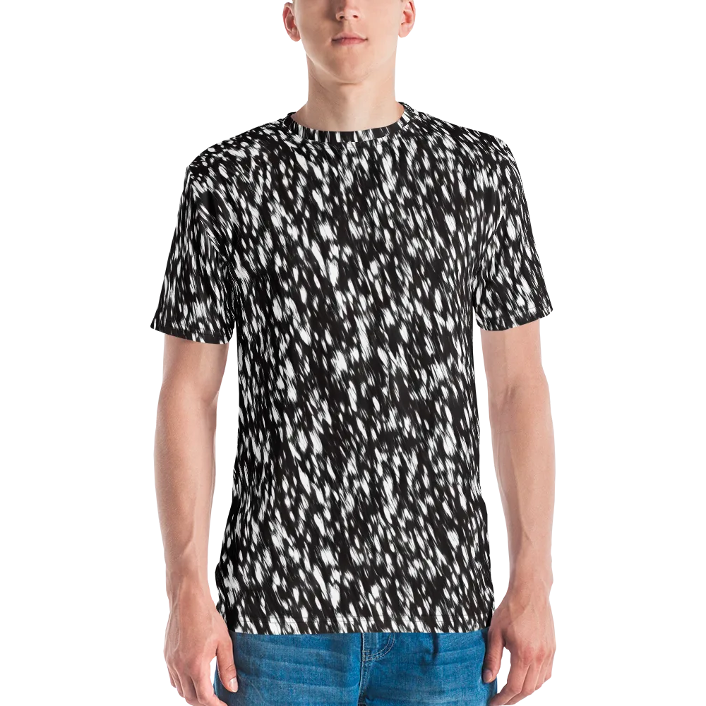 Monochrome Rush on Men's Crew Neck T-Shirt — Front